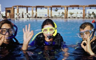 Schwimmbadtraining