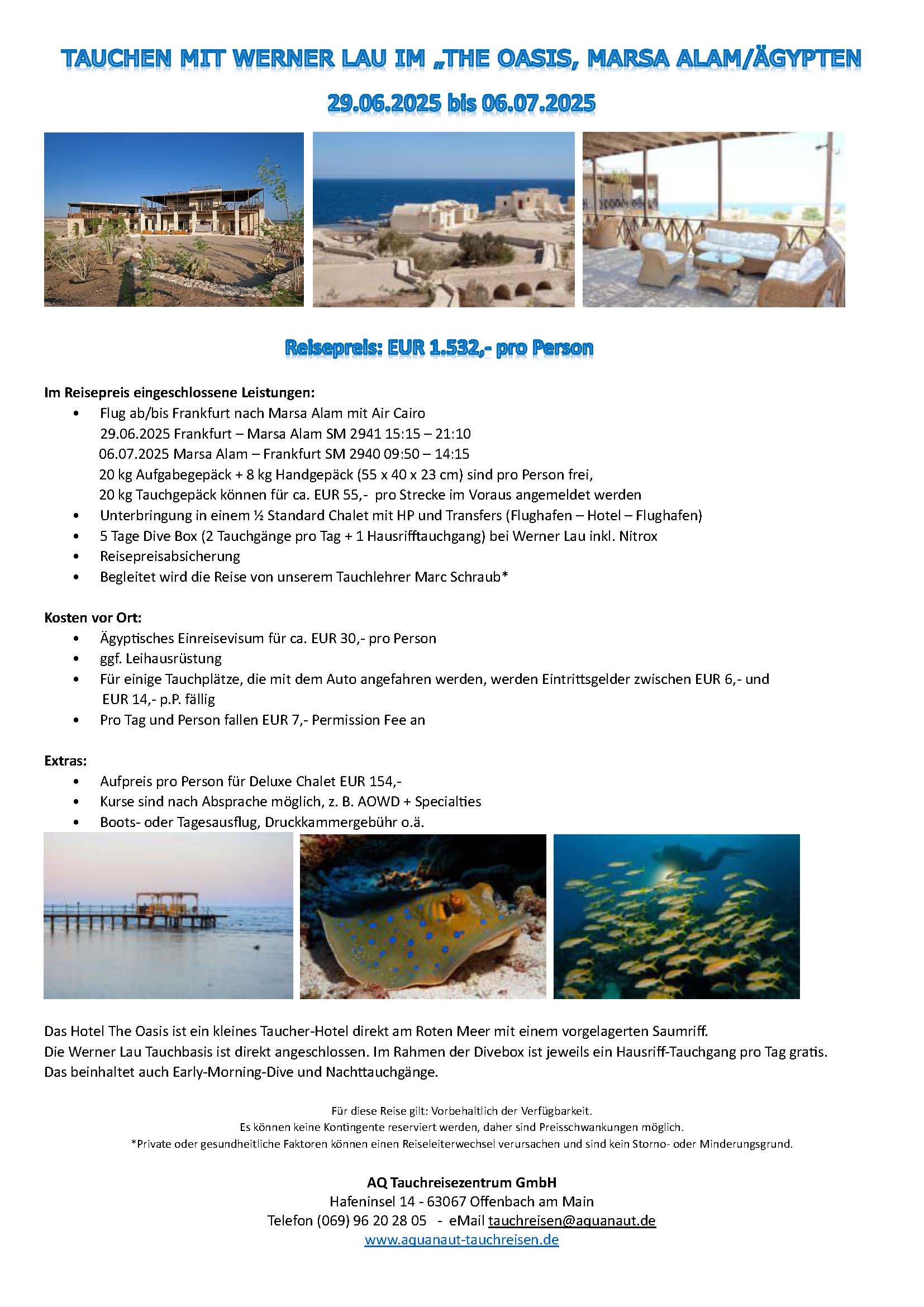 Reise Oasis Maria Alam 2025